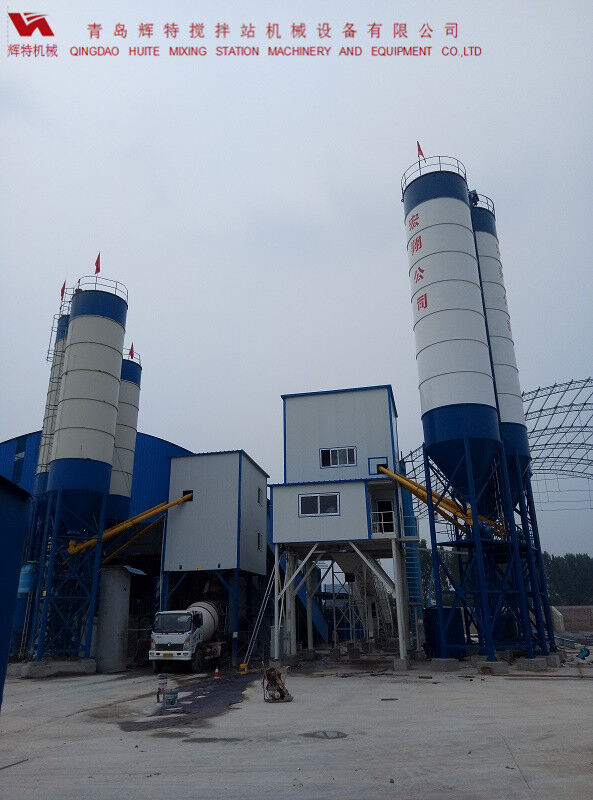 輝特混凝土攪拌站HZS120---直觀的操作畫面，簡單易懂