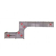 Z型提升機，進料輸送卸料全過程，對物體本身無破損，降低廢品率